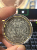 laser engraved coin