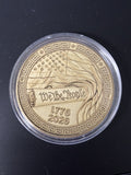 we the people laser engraved brass coin